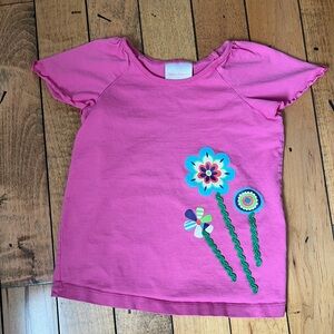 Hanna Andersson girls play top with appliqués size 110 (5)